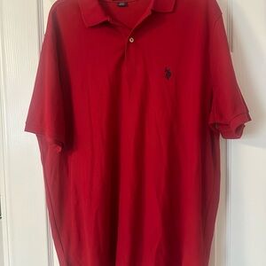 U.S. Polo Assn. Red Polo Shirt 2XL – Performance Pique